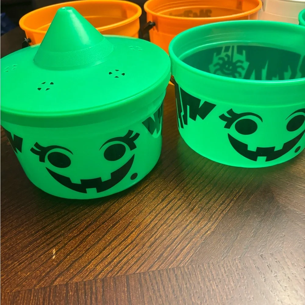 Vintage 1986 McDonald's Halloween Buckets- Lot of 6